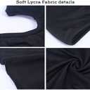 Balaclava Tactical Face Mask Hood Neck Gaiter 1 Pack (Black) (Black)