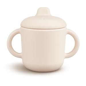 6 Months+ Sippy Cups with Handles,Small Silicone Sippy Cups Leak Proof 5oz,No Spill Sippy cups for Toddlers (Milk)