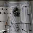 Laiensia 3-Tier Rolling Cart with Wheels,Multifunction Utility Storage Carts, Kitchen Storage Organizer,Mobile Shelving Unit for Bathroom,Laundry,with Classified Stickers,White