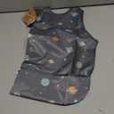 Tiny Twinkle Mess Proof Toddler Bib - Waterproof Baby Apron - Machine Washable - PVC, BPA, & Phthalate Free - Great Travel Bib for Baby Eating - Toddler Food Bibs (Space, Large 2-4 Years)