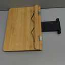 Readaeer Bamboo Book Stand, Large Book Holder with 6 Adjustable Height, Foldable Cookbook Stand Desktop Document Holder for Kitchen & Office (13.4 x 9.3 Inch)