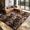 10x14 Large Area Rugs for Living Room Bedroom,Big Shag Rug for Bedroom Dorm,Soft Fluffy Indoor Carpet Nursery Rugs for Kids Girls Room Home Decor (Mottling Brown, 10X14 Feet)