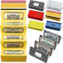 6 Styles Teacher Appreciation Week Money Holder with Envelopes 6.88x2.95" Money Teacher Day Gift Cash Present Birthday Gift Check Holder End of Year Party Favor with 10 Slots