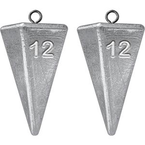 Pyramid Sinkers Fishing Weights, Saltwater Fishing Sinkers for Surf Fishing Gear Tackle - 1oz, 2oz, 3oz