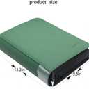 sale Card Display Album,100 pockets and 100 label papers,Used for retail,craft fairs trade shows sell holiday greeting card,postcard,photo,sticker,finished paintings,CD disc (turquoise)