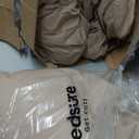 Bedsure King Size Comforter Set Khaki - Bed in a Bag Bedding Set 7 Pieces, GentleSoft Pintuck Bed Set Gift for Family, Pinch Pleat Khaki Comforter with Sheets, Pillowcases & Shams