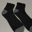 COOVAN 12 Pairs Mens Cushion Ankle Socks Men 12 Pack Low Cut Comfort Breathable Casual Socks 10-13, Black