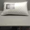 Cooling Side Sleeper Pillow for Neck and Shoulder Pain, Luxury Shredded Memory Foam Curved Bed Pillows for Sleeping Set of 1- Adjustable Queen Size- Washable Cover Crescent White