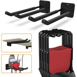 TORACK Garage Hooks Heavy Duty Tool Organizer, Wall Mount Hanger Rack Garage Storage Utility Hooks for Car Tires, Ladders, Chairs, Strollers, Power Tools, Garden Tools (2 Pack, 12.4" Hook)