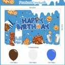 Milk and Cookies Birthday Party Supplies , Milk Cookies Baby Shower Party Decorations Banner, Backdrop,Cake Topper,Ballons,Chocolate Chip Cookies and Milk Gender Reveal Decorations