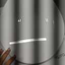 Round Toilet Seat, Quiet Slow Close, White Plastic, Comfortable Design