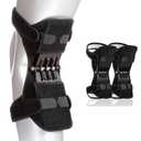 Joint Power Support Knee Brace with 4 Springs, Ergonomic Knee Stabilizer Pad, Inspired Lift Brace, Adjustable Knee Stabilizer Pads, Pain Relief (2 Pack)