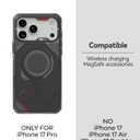 Aulumu A17 iPhone 17 Pro Case | MagSafe Compatible | Touch-Sensitive Buttons | Integrated Drop Protection | Military-Grade Outdoor Design Black