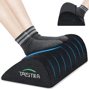 TALSTILA Foot Rest for Under Desk at Work, Footrest with Warm Plush Feet Pocket, Ergonomic Foam Foot Stool, Under Desk Footrests, for Office Desks & Office Chair - Back & Leg Pain Relief