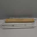 Nickel Curtain Rods for Windows 66-120 inch,3/4 inch Heavy Duty Adjustable Decorative Curtain Rod with Modern Finials,Window Rods for Bedroom, Living Room,Patio and Kitchen