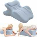 Multi Functional Sleeping Pillow, Ergonomic Body Support pad, Used for Side Lying, backrest, and Prone Lying (Blue)