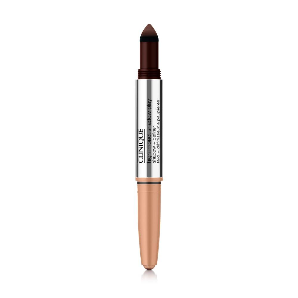 Clinique High Impact Shadow Play Shadow + Definer | Crease Proof, Water Resistant + Safe For Sensitive Eyes | 10 Shades (02 Caf Au Lait)