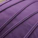 Dark Purple Throw Pillow Covers 16 x 16 for Couch Sofa Bedroom Car 2 Pieces Hand-Made Soft Velvet Striped Cushion Covers Decorative Zigzag Stripe Cushion Cases