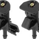 Windshield Washer Nozzle for Ford Explorer 2011-2018 Durable No.AR3Z17603A | Front Windshield Spray Nozzles Wiper Spray Washer Jet Black ABS 2 Pcs