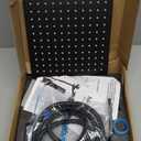 Shower Head, 10'' High Pressure Rainfall Shower Head with 3 Settings Handheld Shower Combo with 11''Extension Arm, Anti-leak Square Rain Shower Head with 78'' Hose/Holder(Matt Black Shower Heads)