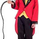 fun shack Ringmaster Costume Kids, Circus Ring Master Costume Boys, Boys Halloween Costumes, Halloween Costumes for Kids M