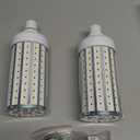 FanNicoo 2 Pack 500W Equivalent LED Corn Light Bulb 5500 Lumen 6500K 60W Large Area Cool Daylight White E26/E27 Medium Base for Outdoor Indoor Garage Warehouse Factory Workshop Street Backyard