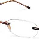 Scojo New York Gels Round Reading Glasses, Handmade Scratch Resistant Readers for Women and Men, Tortoise  1.25x