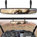 17" UTV Rear View Center Mirror, UTV Race Mirror 1.75" or 2" Clamps Compatible with Polaris RZR Pioneer Can-Am Commander Maverick Talon 1000R 1000X
