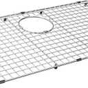 Serene Valley Sink Bottom Grid 29-1/2" X 14-9/16", Rear Drain with Corner Radius 3/8", Sink Protector NDG3015R, Medium