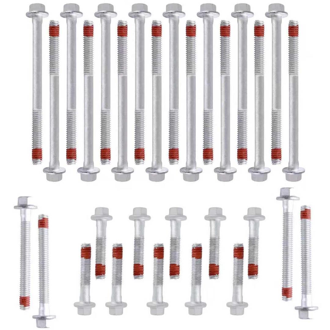 ES72173 Cylinder Head Bolts Set Compatible with Chevy Corvette Silverado GMC Sierra Yukon Cadillac Buick Hummer Pontiac Replaces ES72173