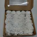 Ling's Moment Artificial Flowers Fake Roses Faux Peony Foam Gardenia Combo for DIY Wedding Bouquets Centerpieces Arrangements Bridal Shower Party Home Decorations, White, 23pcs