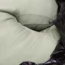 Meiz Pregnancy Pillow, U Shaped Pregnancy Pillows for Sleeping Cooling, 55 Inch Maternity Pillow for Pregnant Women, Body Pillows for Adults, Rayon Cover from Bamboo, Sage Green