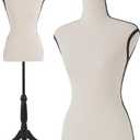 FDW | Female Mannequin Torso | Cream | Height Adjustable Dress Form, 59-67 Inches