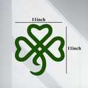RESACO St Patricks Day Decorations Shamrock Decorations Shamrock Wreath Irish Celtic Gift for St Patty's Day Lucky Shamrock Ornaments for Front Door Bathroom Laundry Room Home Office (Green)