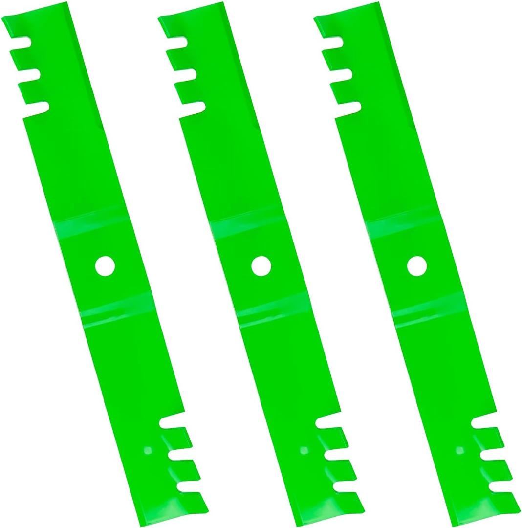 Lawn Mower Blades Toothed Mulching Fits for Cub Cadet 60" Deck 02005019 02005019-X 942-04415 01005338 for Z-Force Tank L60 LZ60 S60 SZ60 PRO Z 100, 3 PCS