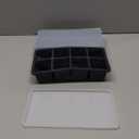 Large Ice Cube Trays for Whiskey: GGOW Big Silicone Ice Cube Trays 2Inch - Huge Square Ice Cubed Tray for Whisky and Cocktail (Black)