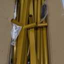 6.6FT Gold Metal Arch Backdrop Stand, Square Balloon Arch Stand Wedding Frame for Birthday Party, Baby Shower, and Ceremony Decoration