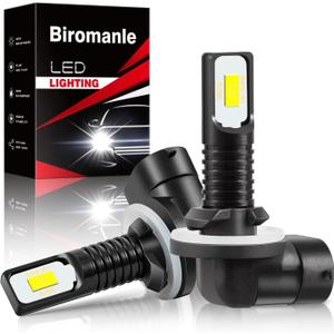 Compatible with Polaris Ranger 400 700 500 570 Full Size Midsize Bulbs, 881/886/894/896/862 fog lamp bulbs, RZR ACE Hawkeye Sportman ATV UTV Lights, Powerful 6000K Bright White, 2-Pack