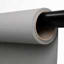 Kate Seamless Paper Backdrop for Photography Light Gray Photo Backdrop Paper (53''x16.4' Pursuit Grey)