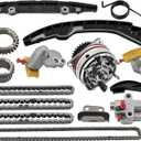 130286KA0A VQ35DD Engine Timing Chain Kit with Water Pump Compatible with Nissan Pathfinder 3.5L V6 2017-2024 Fit for Infiniti QX60 3.5L V6 2017-2024 Replaces# 130286KA1B 150416KA0A