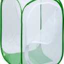 RESTCLOUD 36" Large Monarch Butterfly Habitat, Giant Collapsible Insect Mesh Cage Terrarium Pop-up 24 x 24 x 36 Inches