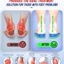 240+lbs Heavy Duty High Arch Support Orthotic Insoles for Plantar Fasciitis Pain Relief - for Men, Women, Work Boots, Shoes (M(Men 9-10.5/Women 10-11.5), Blue)