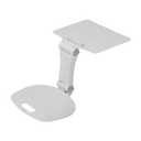 ECR4Kids The Surf Folding Portable Activity Lap Desk, Adjustable, Flexible Seating, Light Grey