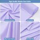 4 x 20x10ft Wrinkle Free Lavender Backdrop Curtain for Parties Soft Fabric Drapes Wedding Curtain Backdrop for Birthday Party Decorations Background for Photography 5x10ft,4 Panels