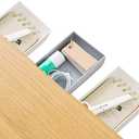 Hidden Underside Mini Desk Drawer Organizer- pencil cabinet Vanity Storage desktops and office space tray (3pack)