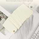 Uniclife 200 Pcs Manila Tags Blank Shipping Tags with Wire Attached 4.7 Inch Paper Hang Tag with Reinforced Eyelet Large Marking Writable Price Inventory Label Tag, 4.7" x 2 3/8"