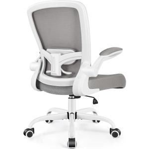 FelixKing Ergonomic Office Chair, Adjustable Height, Breathable Mesh Fabric, Lumbar Support, Gray (918-W, Grey)