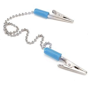 5Pcs Lab Bib Clip Lab, 5Pcs Lab Bib Clip for Clamping Disposable Cordless Bib Bib Clip Napkin Holder Dentist Supplies Stainless Steel Oral Scarf Clip (Blue)