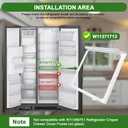 W11371713 Refrigerator Snack Pan Holder Frame(no glass) Compatible with whirlpool, kenmore, maytag and ikea WRS321SDHZ04, WRS325SDHW05 etc, Snack Shelf Frame W10912335 Replace for PS1272398, 4929374