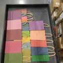 20-Packs Paper Bags with Handles Bulk 5.75" x 3" x 8.25" Medium Gift Bags 20 Different Senior Color Bags Multiple Uses (Medium Size） 